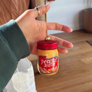 Jar of peanut butter ornament